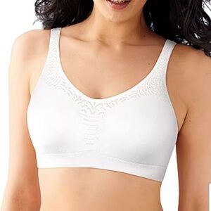 Bali Women’s Comfort Wireless Bra White Everyday Lounge Soft Size M NWT